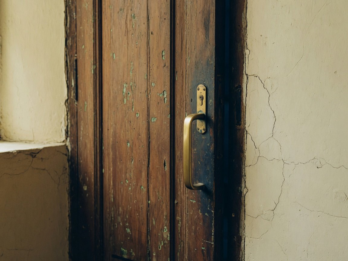 Detalle de madera y metal en un interior de Quito.